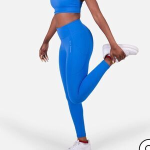 ULTRA FLOW POCKET LEGGINGS - BLUE